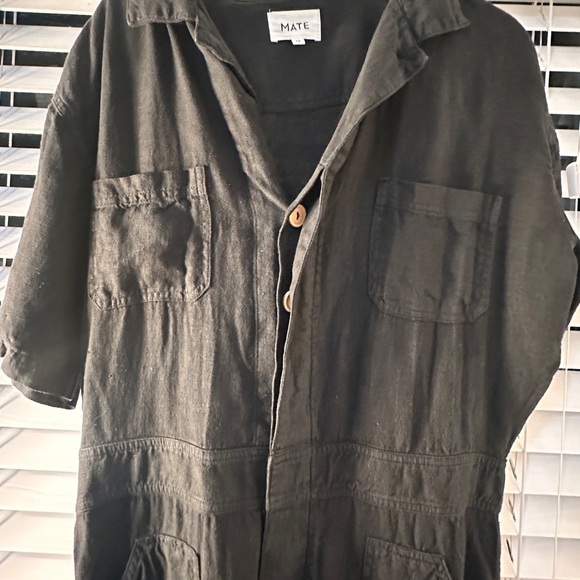 Mate linen short sleeved jumpsuit - Picture 6 of 8